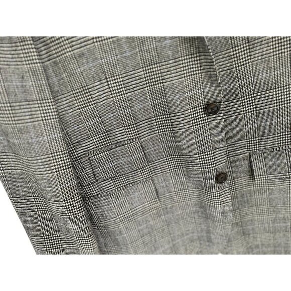 J.Crew Ludlow Blazer Gray Plaid Wool Blend With Notch Lapel Size 44 - Picture 6 of 11